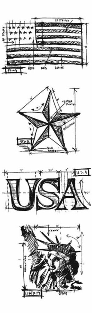 Stampers Anonymous Cling Stamps Strip Americana (THMB006) Stampers Anonymous Cling Stamps Strip Americana (THMB006)