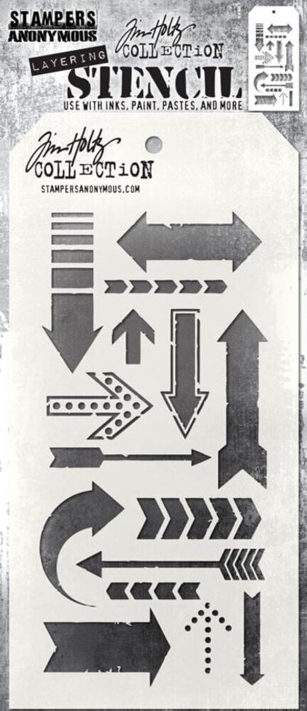 Stampers Anonymous Tim Holtz Arrows Layering Stencil (THS025) Stampers Anonymous Tim Holtz Arrows Layering Stencil (THS025)