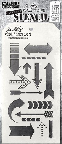Stampers Anonymous Tim Holtz Arrows Layering Stencil (THS025) Stampers Anonymous Tim Holtz Arrows Layering Stencil (THS025)