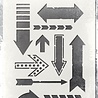 Stampers Anonymous Tim Holtz Arrows Layering Stencil (THS025) Stampers Anonymous Tim Holtz Arrows Layering Stencil (THS025)