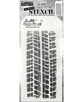 Stampers Anonymous Tim Holtz Treads Layering Stencil (THS045) Stampers Anonymous Tim Holtz Treads Layering Stencil (THS045)