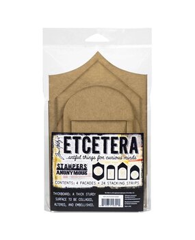 Stampers Anonymous Tim Holtz Etcetera Chipboard Facades (THETC016)