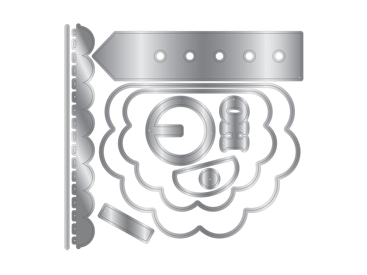 Crafter's Companion Santa Card Template & Die Set (CC-MD-TEMP-SANT) Crafter's Companion Santa Card Template & Die Set (CC-MD-TEMP-SANT)