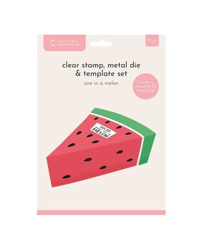 Crafter's Companion Fruit Treat Boxes One in a Melon Stamp Die & Template (CC-STD-TEMP-OIAM) Crafter's Companion Fruit Treat Boxes One in a Melon Stamp Die & Template (CC-STD-TEMP-OIAM)