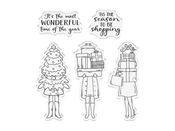 Crafter's Companion 'Tis the Season to be Shopping Clear Stamps (CC-STP-TSSH) Crafter's Companion 'Tis the Season to be Shopping Clear Stamps (CC-STP-TSSH)