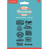 Crafter's Companion Retro Christmas Clear Stamps Winter Blessings (CC-RC-CA-ST-WIN)