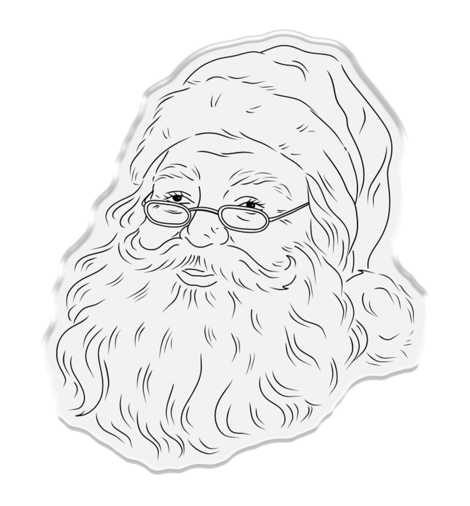 Crafter's Companion Retro Christmas Stamp & Die Santa (CC-RC-STD-SAN) Crafter's Companion Retro Christmas Stamp & Die Santa (CC-RC-STD-SAN)