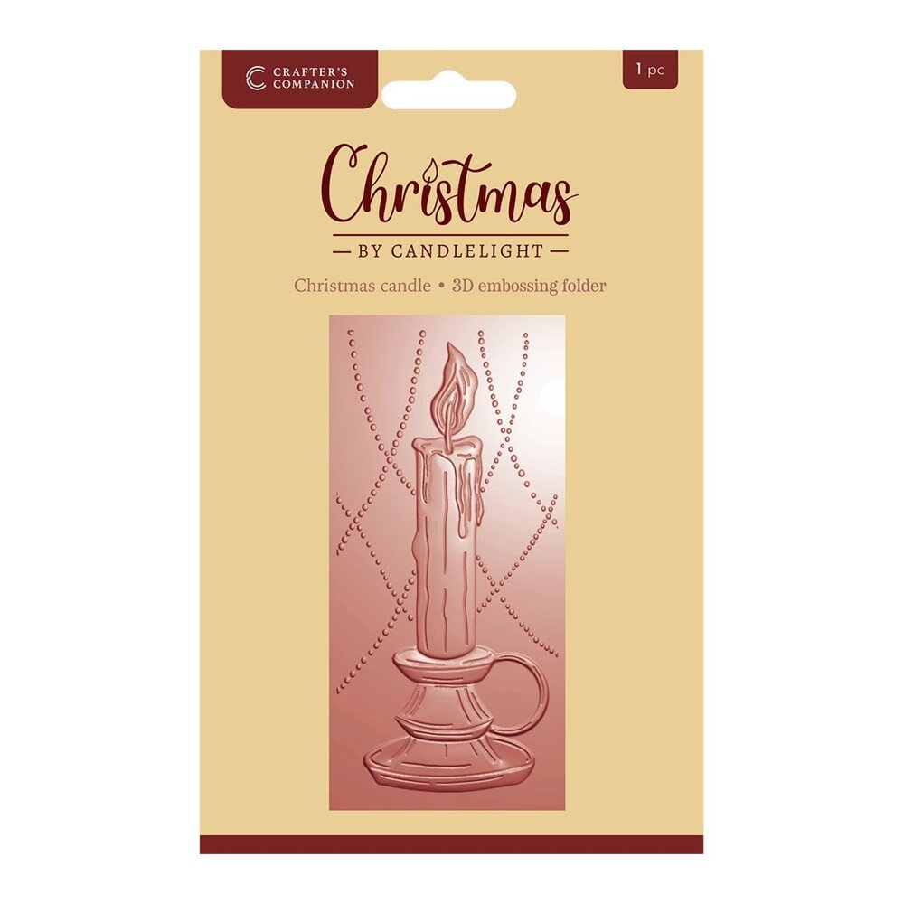 Crafter's Companion Christmas by Candlelight 3D Embossing Folder Chris ...