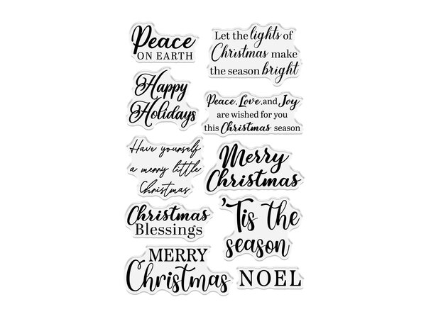 Crafter's Companion Christmas by Candlelight Clear Stamps Christmas Blessings (CBC-CA-ST-CHBL)