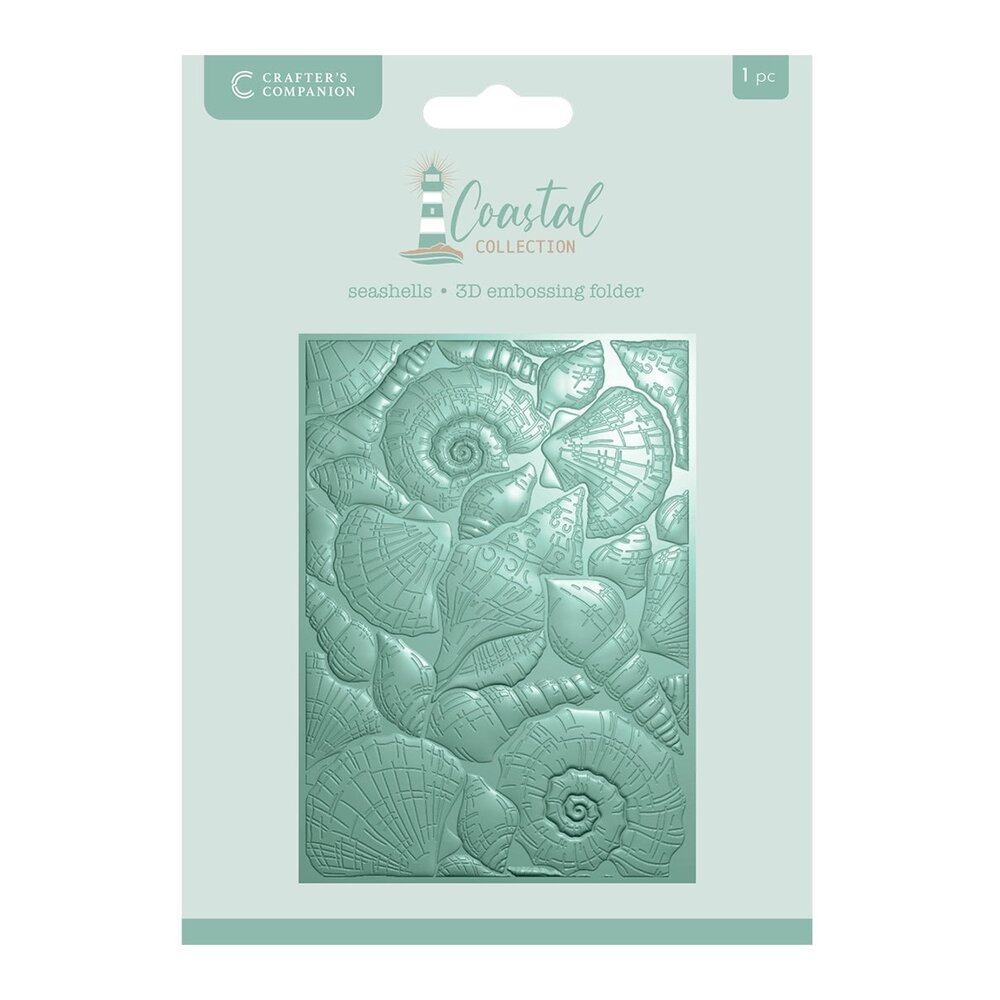 Crafter's Companion Coastal 3D Embossing Folder Seashells (CC-CO-3D-EF5-SESH) Crafter's Companion Coastal 3D Embossing Folder Seashells (CC-CO-3D-EF5-SESH)