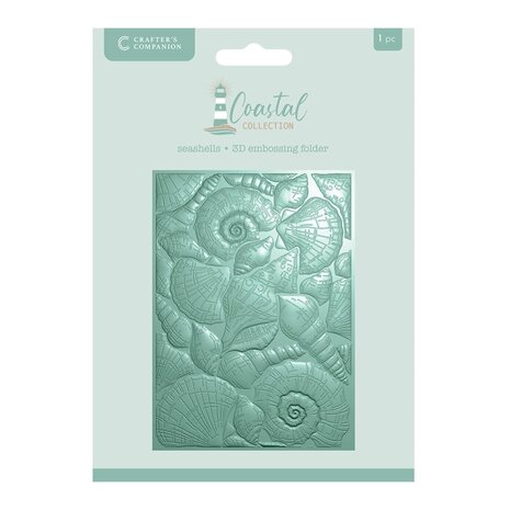 Crafter's Companion Coastal 3D Embossing Folder Seashells (CC-CO-3D-EF5-SESH) Crafter's Companion Coastal 3D Embossing Folder Seashells (CC-CO-3D-EF5-SESH)