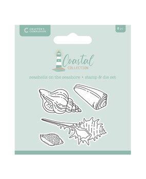 Crafter's Companion Coastal Stamp & Die Seashells on the Seashore (CC-CO-STD-SSSS) Crafter's Companion Coastal Stamp & Die Seashells on the Seashore (CC-CO-STD-SSSS)