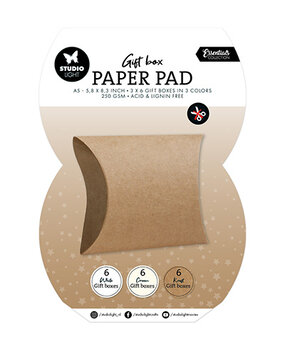 Studio Light Essentials Pillowbox Gift Box Paper Pad (SL-ES-GBPP353) Studio Light Essentials Pillowbox Gift Box Paper Pad (SL-ES-GBPP353)