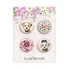 LemonCraft Dear Diary Roses Buttons/Badge (4pcs) (LEM-DD-ROSES-04) (OUTLET) LemonCraft Dear Diary Roses Buttons/Badge (4pcs) (LEM-DD-ROSES-04) (OUTLET)
