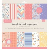Crafter's Companion 12x12 Inch Template abd Paper Pad (CC-TEMP-PAP-ENVBUMP)