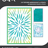 Sizzix Stacey Park 3D Textured Impressions & Stencil Burst of Bright (666892) Sizzix Stacey Park 3D Textured Impressions & Stencil Burst of Bright (666892)