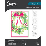 Sizzix Stacey Park Layered Stencils A Wreath in Time (666903)