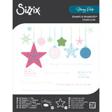 Sizzix Stacey Park Clear Stamps with Framelits Holiday Bits and Bobs (666896)