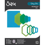 Sizzix Stacey Park Framelits Die Set Reversed Belinda Stitched Hexagons (666844)