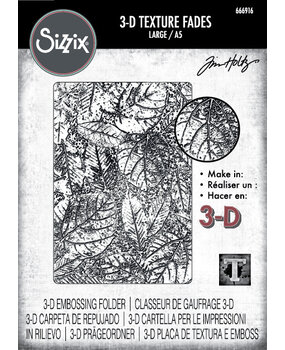 Sizzix 3D Texture Fades A5 Large Foliage (666916) Sizzix 3D Texture Fades A5 Large Foliage (666916)