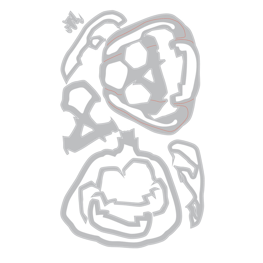 Sizzix Thinlits Die Set Layered Jack-o-Lantern (662373) Sizzix Thinlits Die Set Layered Jack-o-Lantern (662373)