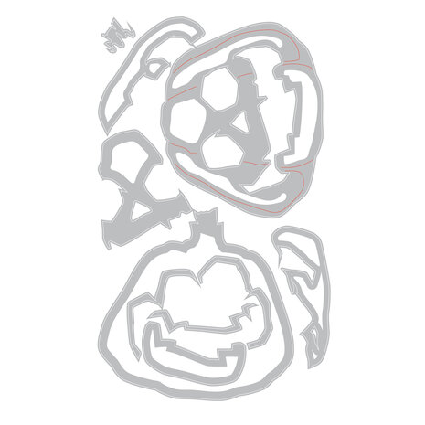 Sizzix Thinlits Die Set Layered Jack-o-Lantern (662373) Sizzix Thinlits Die Set Layered Jack-o-Lantern (662373)