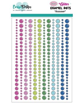 Carlijn Design Glitter Enamel Dots Summer (CDED-0008) Carlijn Design Glitter Enamel Dots Summer (CDED-0008)