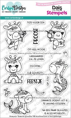 Carlijn Design Stempels Zomerse Giraffen (CDST-0146) Carlijn Design Stempels Zomerse Giraffen (CDST-0146)