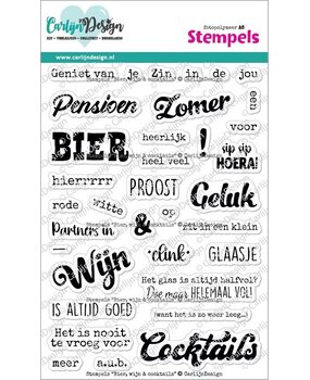 Carlijn Design Stempels Bier, Wijn & Cocktails (CDST-0148)