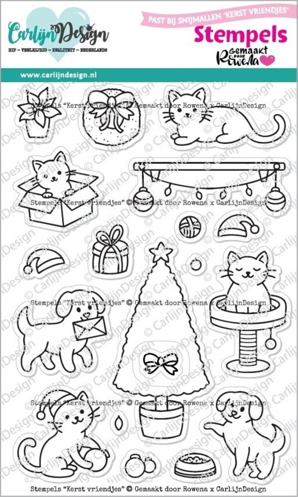 Carlijn Design Stempels Kerst Vriendjes (CDST-0149)
