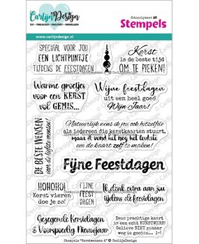 Carlijn Design Stempels Kerstwensen 4 (CDST-0150)