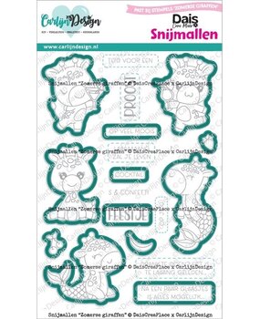 Carlijn Design Snijmallen Zomerse Giraffen (CDSN-0312)