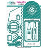Carlijn Design Snijmallen Fles Label (CDSN-0316)