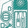 Carlijn Design Snijmallen Fles Label (CDSN-0316) Carlijn Design Snijmallen Fles Label (CDSN-0316)
