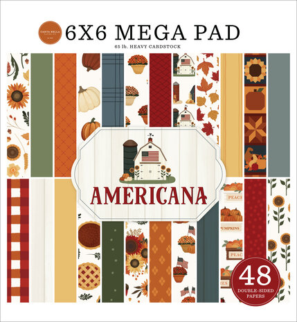 Carta Bella Americana 6x6 Inch Paper Pad (CBA454023) Carta Bella Americana 6x6 Inch Paper Pad (CBA454023)