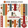 Carta Bella PRE-ORDER Americana 6x6 Inch Paper Pad (CBA454023) Carta Bella PRE-ORDER Americana 6x6 Inch Paper Pad (CBA454023)