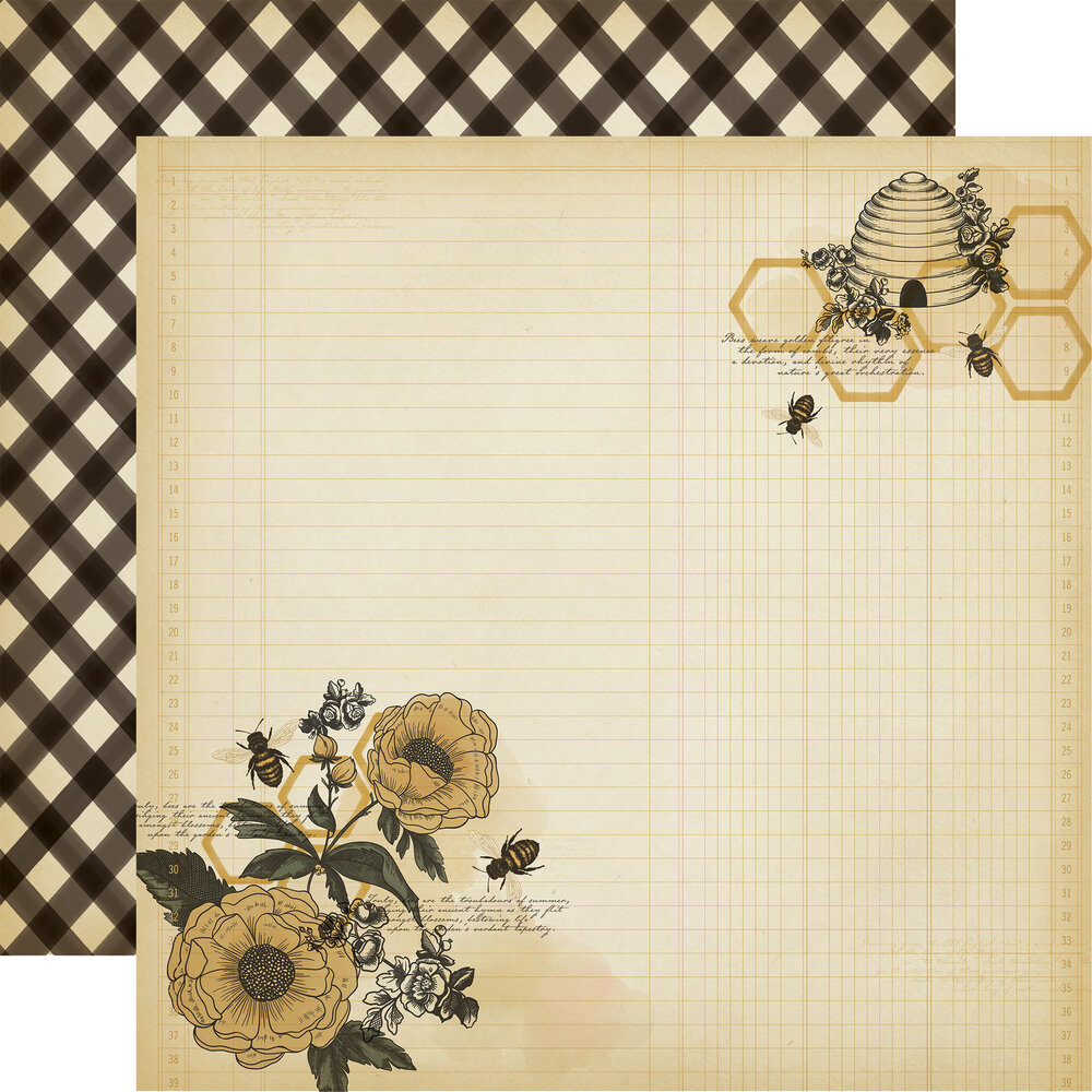 Carta Bella Honey Bee 12x12 Inch Collection Kit (CBHB450016) Carta Bella Honey Bee 12x12 Inch Collection Kit (CBHB450016)