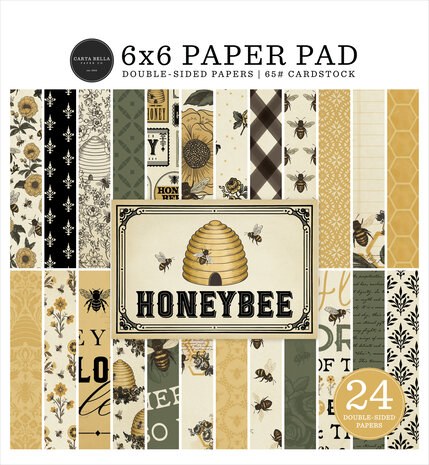 Carta Bella Honey Bee 6x6 Inch Paper Pad (CBHB450023) Carta Bella Honey Bee 6x6 Inch Paper Pad (CBHB450023)