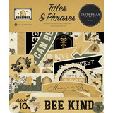 Carta Bella Honey Bee Ephemera Titles & Phrases (CBHB450032)