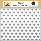 Carta Bella Honey Bee Stencil Swarm Of Bees (CBHB450033)