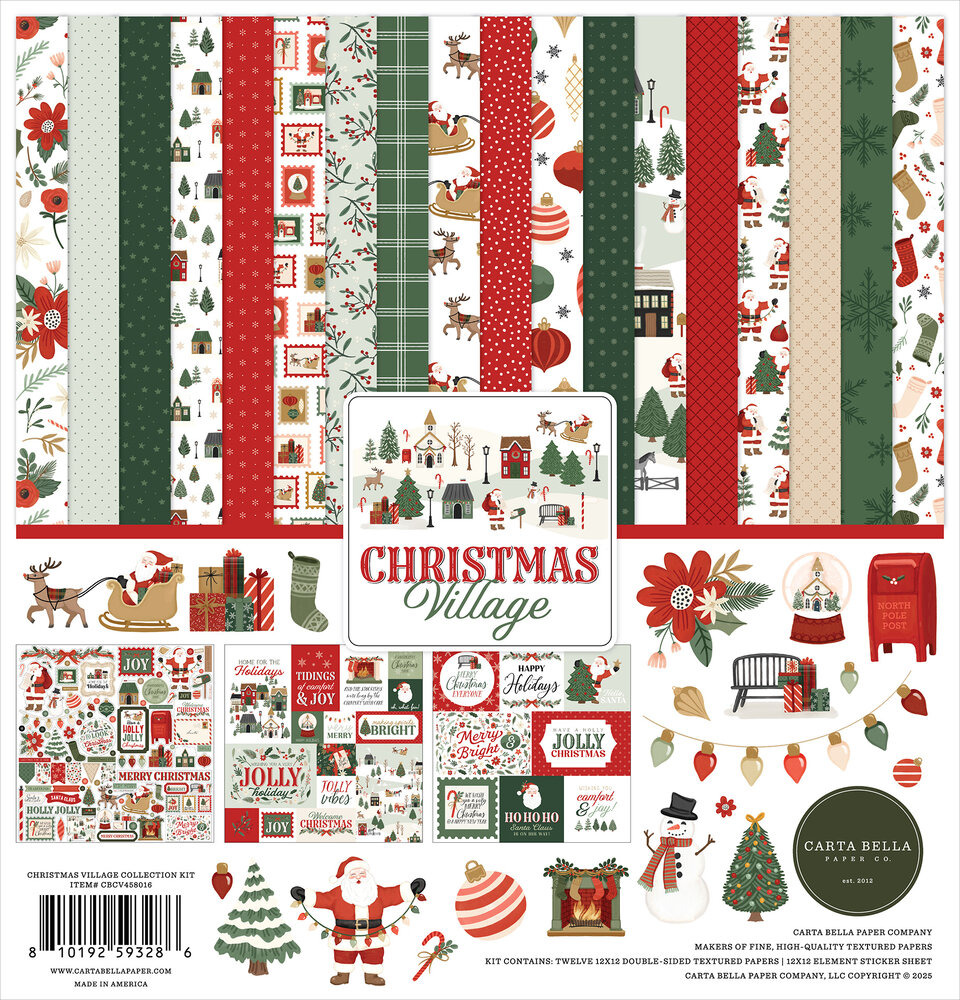 Carta Bella Christmas Village 12x12 Inch Collection Kit (CBCV458016) Carta Bella Christmas Village 12x12 Inch Collection Kit (CBCV458016)