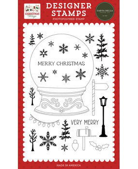 Carta Bella Christmas Village Clear Stamps Build A Snowglobe (CBCV458046) Carta Bella Christmas Village Clear Stamps Build A Snowglobe (CBCV458046)