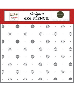 Carta Bella Christmas Village Stencil Holly Jolly Flowers (CBCV458033) Carta Bella Christmas Village Stencil Holly Jolly Flowers (CBCV458033)