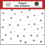 Carta Bella Christmas Village Stencil Merry And Bright Stars (CBCV458034)