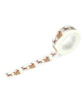 Carta Bella Christmas Village Washi Tape Santa's Sleigh And Reindeer (CBCV458039)