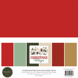 Carta Bella Christmas Village 12x12 Inch Coordination Solids Paper Pack (CBCV458015)
