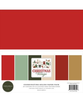 Carta Bella Christmas Village 12x12 Inch Coordination Solids Paper Pack (CBCV458015) Carta Bella Christmas Village 12x12 Inch Coordination Solids Paper Pack (CBCV458015)