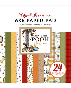Echo Park Winnie The Pooh Autumn 6x6 Inch Paper Pad (WPA453023) Echo Park Winnie The Pooh Autumn 6x6 Inch Paper Pad (WPA453023)