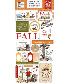 Echo Park Winnie The Pooh Autumn 6x13 Inch Chipboard Word & Phrases (WPA453022) Echo Park Winnie The Pooh Autumn 6x13 Inch Chipboard Word & Phrases (WPA453022)