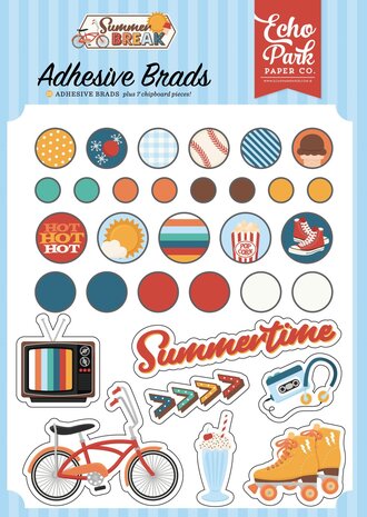 Echo Park Summer Break Adhesive Brads (SBR426020) Echo Park Summer Break Adhesive Brads (SBR426020)